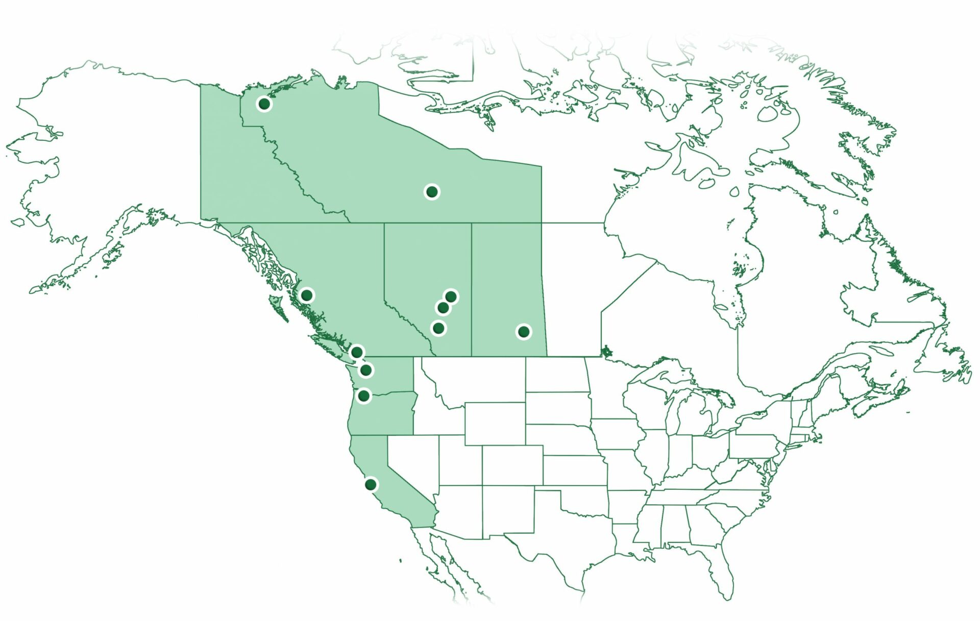 ONEC-Locations-in-North-America-Web-Green-Flat